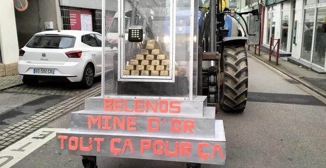 photo  pour les opposants à bélénos, le véritable objectif de la prospection est la recherche d’or.  &copy;  j.r. 