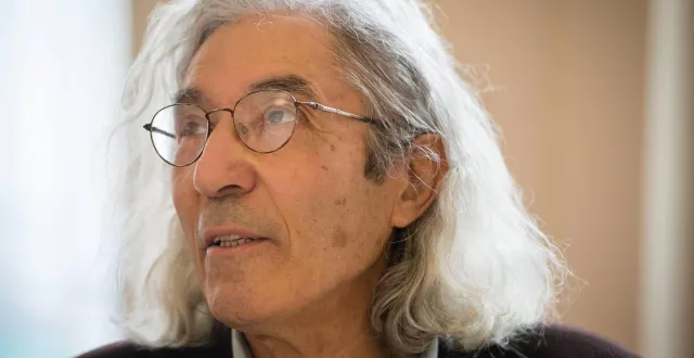 photo  l’écrivain boualem sansal, en 2018, à l’espace ouest-france à rennes.  &copy;  archives ouest-france/philippe renault 