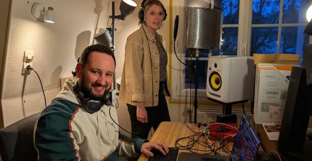 photo  vincent ollivier et stéphanie marchais, créateurs de la page youtube ici ça çonte.  &copy;  ouest-france 