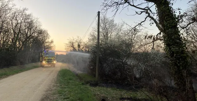 photo  les pompiers ont maîtrisé l'incendie.  &copy;  ouest-france 