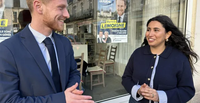 photo  romain lemoigne et hanane mansouri se connaissent depuis plusieurs années. « nous étions tous deux au parti des républicains avant de rejoindre le camp de l’alternance. »  &copy;  le maine libre 
