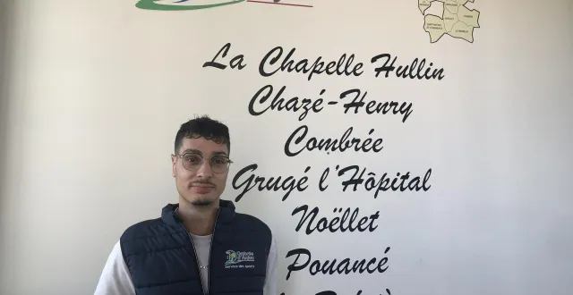 photo  flavien brianceau, responsable du service des sports d’ombrée d’anjou.  &copy;  ouest-france 