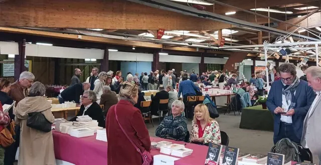 photo  le salon du livre de vimoutiers compte parmi les plus réputés en normandie (photo prise lors de l’édition 2024).  &copy;  ouest-france 