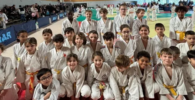 photo  les judokas du msj, de coulaines et de sargé réunis.  &copy;  le maine libre 