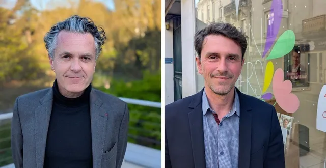 photo  christophe béchu (angers pour vous) et romain laveau (demain angers) s’affronteront ce dimanche 22 mars 2026 pour le poste de maire d’angers.  &copy;  ouest-france 