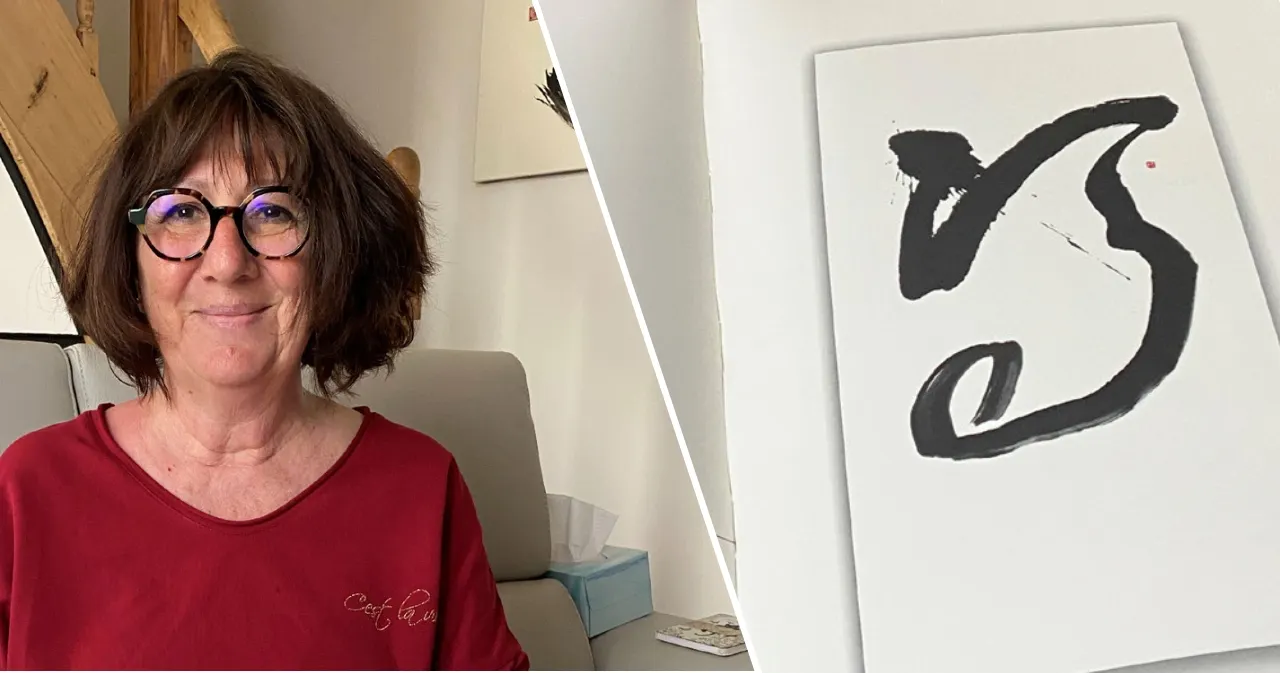 photo michèle planaud-garnier : la calligraphie entre rigueur du geste et poésie de l’âme &copy; hélène xypas