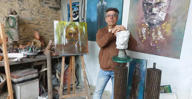 photo  les œuvres de jean-marie benoist sont à voir à l’abbaye de bouchemaine jusqu’au 29 mars.  &copy;  jean-marie benoist 