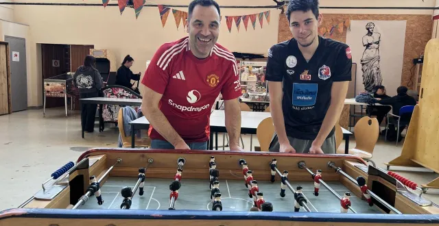 photo  fred et basile oger, les créateurs de goalasso, réunis autour de leur passion commune, le football et tous ses dérivés.  &copy;  ouest-france 