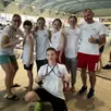 photo  cinq collégiens de la ferté-bernard ont participé aux championnats de france scolaires de natation. 