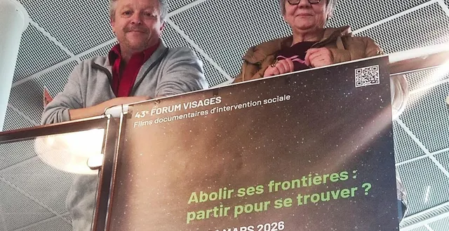 photo  christophe patillon et florence huard, qui promeuvent un cinéma documentaire de qualité dans le cadre du forum visages, en collaboration avec l’arifts de rezé.  &copy;  ouest-france. 