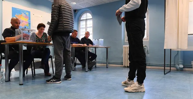 photo  le 21 avril 2022, un bureau de vote avait été installé au sein de la maison d’arrêt d’angers, à l’occasion des élections présidentielles.  &copy;  archives co - josselin clair 