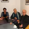 photo  amandine gatien, nathalie buchot, pierre guerlain, jean-philippe melchior et monique laigle, présentent les carrefours de la pensée à la salle des concerts, les 27 et 28 mars. 