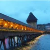 photo  lucerne et ses fameux ponts de bois, dont l’originalité est d’être couverts d’un toit de tuiles. 
