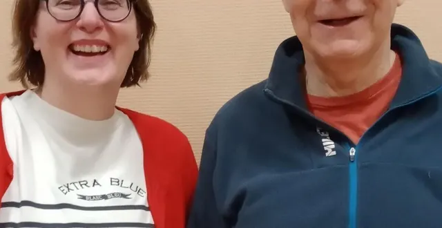 photo  béatrice dutreuil animatrice de l’atelier, et jean-luc martin président de l’association.  &copy;  co 