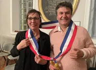 photo  catherine lemeux et olivier voisin vont se partager les tâches pour administrer ensemble la commune de bellême. 