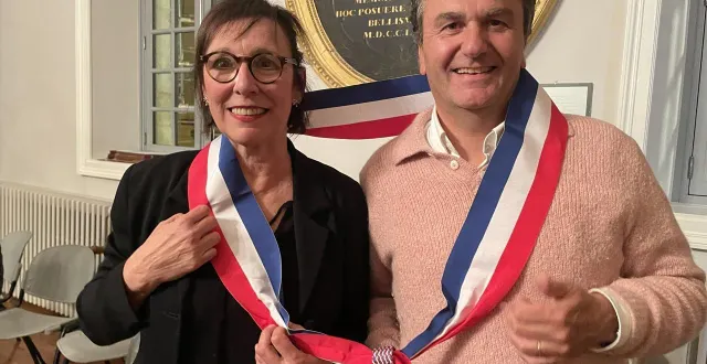 photo  catherine lemeux et olivier voisin vont se partager les tâches pour administrer ensemble la commune de bellême.  &copy;  ouest-france 