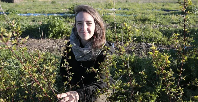 photo  à saint-hilaire-la-palud, mercredi 18 mars. naïs balquet-aubouin a créé son entreprise la pépinière de naïs en janvier 2025, au cœur du marais poitevin.  &copy;  co - benoit felace 