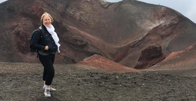 photo  catherine, ici lors de vacances en sicile, est décédée après avoir été percutée par une automobiliste à thouars en janvier 2019.  &copy;  richard guérin 