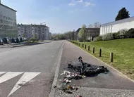 photo  de nombreux tirs de mortiers ont été lancés dans la nuit de vendredi 20 au samedi 21 mars 2026 au quartier saint-sauveur à flers (orne). 