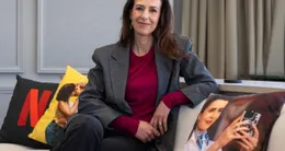 actu cin&eacute;ma  pauline dauvin, dans les locaux du groupe à paris, le 20 mars 2026, est vice-présidente de netflix, en charge de la création française. 