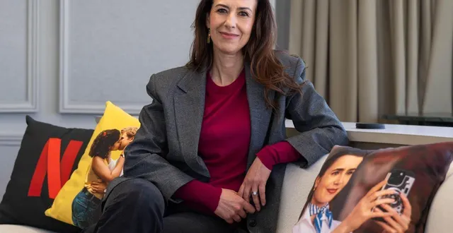photo  pauline dauvin, dans les locaux du groupe à paris, le 20 mars 2026, est vice-présidente de netflix, en charge de la création française.  &copy;  stéphane geufroi, ouest-france 