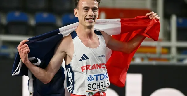 photo  yann schrub savourait sa belle médaille de bronze.  &copy;  andrej isakovic/afp 