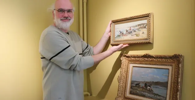 photo  karl laurent présente la nouvelle exposition du musée montebello, consacrée à charles pécrus, un peintre « quasi-impressionniste, mais pas tout à fait ! »  &copy;  ouest-france 