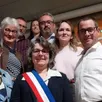 photo  adjoints et maires délégués autour de cécile vrignaud, maire de moncoutant-sur-sèvre. 