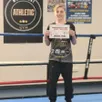 photo lino françoise, jeune trélazéen de 14 ans, vient de devenir champion des pays de la loire en boxe thaï.