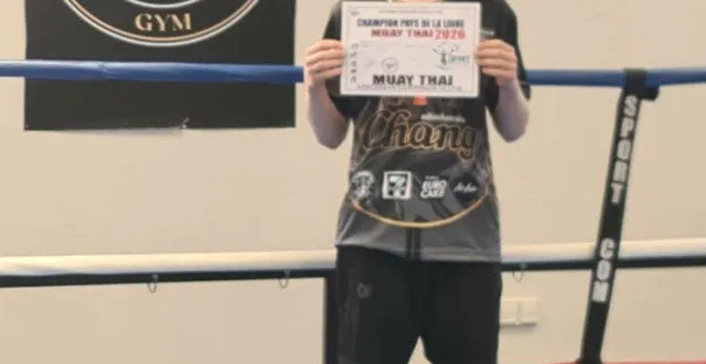 photo  lino françoise, jeune trélazéen de 14 ans, vient de devenir champion des pays de la loire en boxe thaï.  &copy;  co 