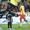 photo  le sco de lefort et belkebla a été submergé par le rc lens de sangaré. 