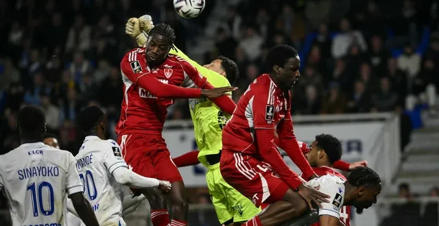 photo  brest a totalement perdu pied à auxerre.  &copy;  arnaud finistre / afp 