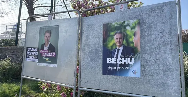 photo  romain laveau et christophe béchu mènent les deux listes pour ce deuxième tour à angers.  &copy;  ouest-france 