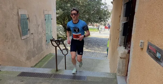 photo  lucien chapotte (asec la pommeraye) s’est imposé facilement sur les 19 kilomètres du trail du mans.  &copy;  le maine libre 