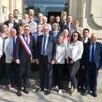 photo les 29 élus avec le maire, frédéric mortier et de sylvain lefebvre, 1er adjoint.
