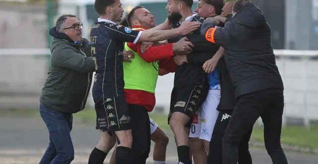 photo  la fin de match a été remplie de tensions.  &copy;  jean-louis rault 