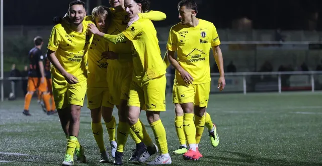 photo  avec sa victoire contre luneray (4-0), samedi 21 mars 2026, l’asptt caen s’empare de la première place du groupe a.  &copy;  marc olejnik 
