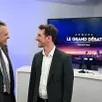 photo  angers, jeudi 19 mars 2026. christophe béchu et romain laveau, ici sur le plateau d’angers télé avant le dernier débat, étaient les deux candidats du second tour. 