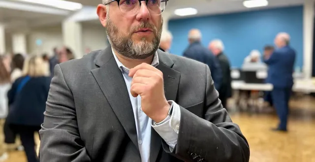 photo  brissac-loire-aubance, le 22 mars 2026. mathieu roussel a accueilli son élection avec une très grande émotion.  &copy;  co 