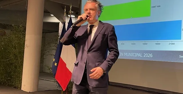 photo  christophe béchu élu pour un troisième mandat.  &copy;  ouest-france 