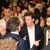 photo  angers, le 22 mars au soir. romain laveau félicite christophe béchu après la promulgation des résultats des élections municipales 2026. 