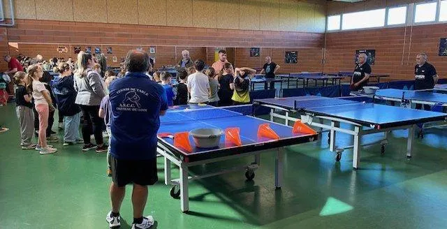 photo  les élèves ont apprécié de jouer avec des personnes touchées par la maladie de parkinson.  &copy;  le maine libre 