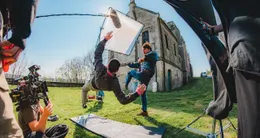 actu cin&eacute;ma  sur le tournage d' « alassane 1979 », jeudi 19 mars 2026. 