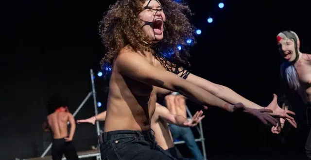 photo  quoi de plus enthousiasmant que de conclure un festival conversations avec une pièce de mette ingvartsen ! ici, c’est avec « delirious night »…  &copy;  bea borgers 