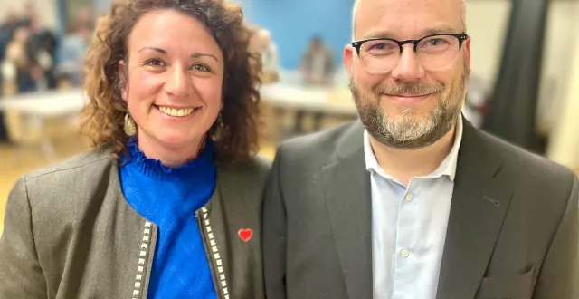 photo  alice leclerc, future première adjointe, et mathieu roussel, dont la liste brissac-loire-aubance, la force de dix villages, a remporté le second tour des élections municipales.  &copy;  ouest-france 