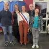 photo laura desnoës avec ses quatre adjoints.