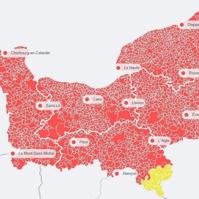 La qualité de l'air est dégradée ce lundi 23 mars 2026 en Normandie. AtmoNormandie photo la qualité de l'air est dégradée ce lundi 23 mars 2026 en normandie. © atmonormandie