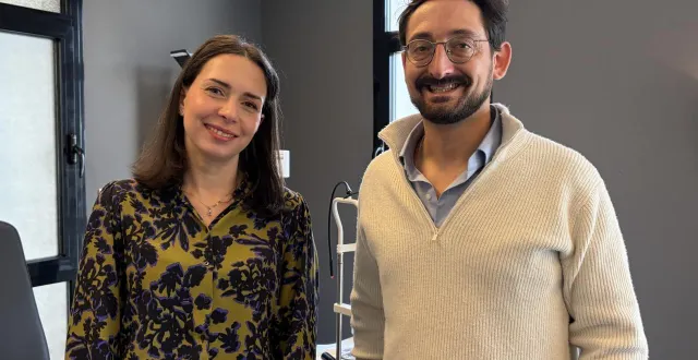 photo  feriel benkhelil est l’ophtalmologue qui s’est installée dans le nouveau cabinet ophtamaine à alençon (orne), renaud laballe est l’un des co-fondateur d’ophtamaine.  &copy;  ouest-france 