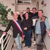 photo  de gauche à droite : le maire pierre rambault, isabelle sagot, régis billy (au premier rang). véronique brit, patrick thaudière et david auber (au second plan). 