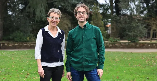 photo  guylène leservoisier, tête de liste « vivre orée-d’anjou » avec son « binôme » benjamin turcaud.  &copy;  vivre orée-d’anjou 